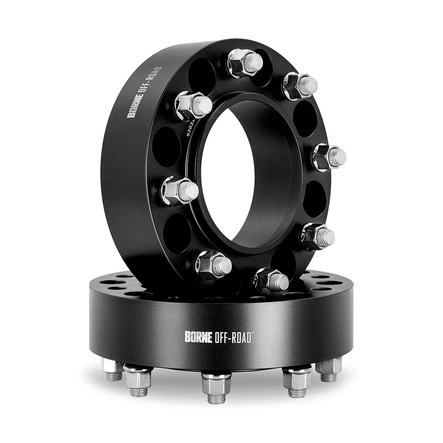 Borne Off-Road BNWS-001-500BK Wheel Spacers, Black, 6X139.7, 93.1mm Center Bore, M12 X 1.5, 2.00in for Ford