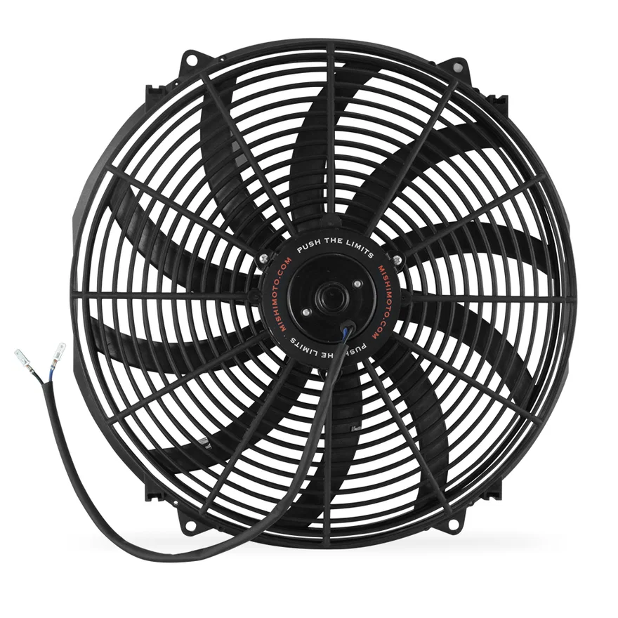 Electric Fan, Slim, Curved Blade, Black, 16 in