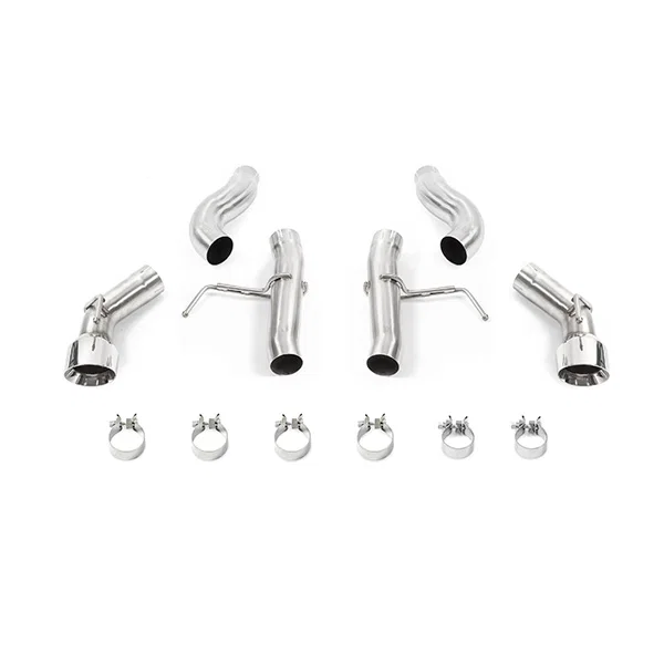 Dual Tip Race Axle-Back Exhaust, Polished, fits Chevrolet Camaro 2.0T 2016-2024