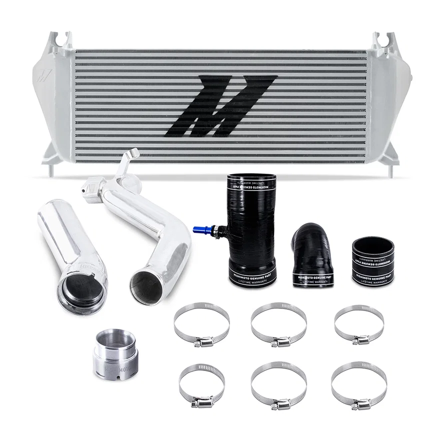 Intercooler Kit, Silver/Polished, fits Ford Ranger EcoBoost 2.3L 2019-2023