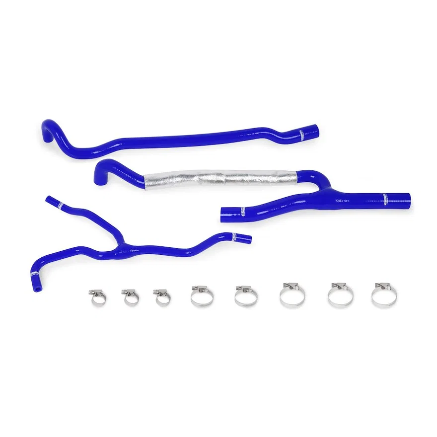 Silicone Ancillary Hose Kit, Blue, fits Chevrolet Camaro SS 2016-2024