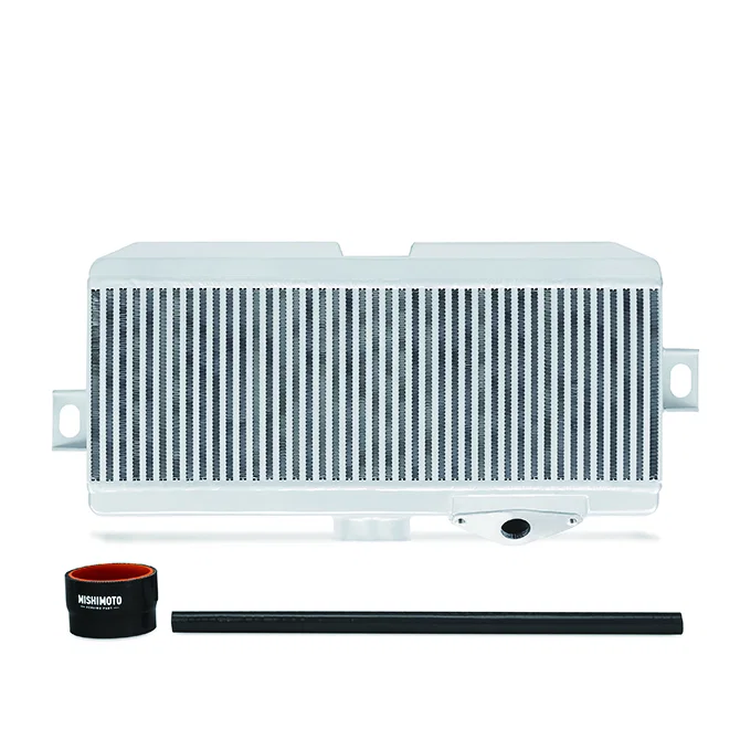 Performance TMIC, Black Hoses Silver Cooler, fits Subaru WRX STI 2008-2021