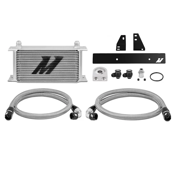 Oil Cooler Kit, Silver, fits Nissan 370Z 2009-2020 / Infiniti G37 Coupe 2008-2015