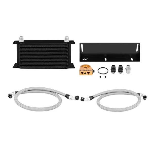 Oil Cooler Kit, Black, Thermostatic, fits Ford Mustang 5.0L 1979-1993