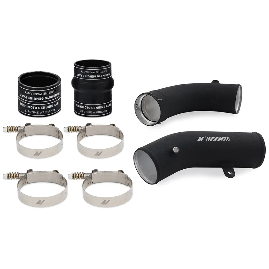 Intercooler Pipe Kit, Black, Cold-side, fits Chevrolet/GMC 6.6L Duramax 2017-19