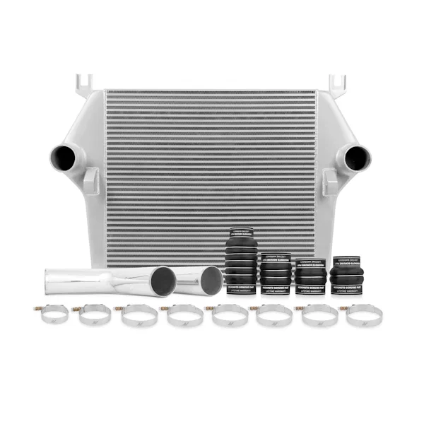 Intercooler Kit, Silver/Polished, fits Dodge 5.9L Cummins 2003-2007