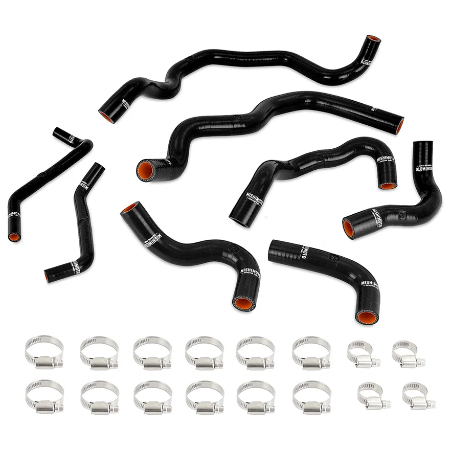 Silicone Intercooler Coolant Hose Kit, Black, fits Infiniti Q50/Q60 3.0T 2016-24