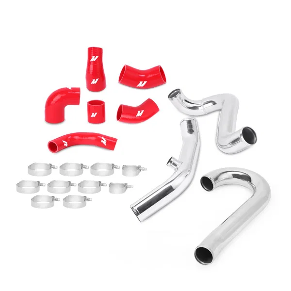 Intercooler Pipe Kit, Red, fits Mitsubishi Lancer Evolution 7/8/9 2001-2007