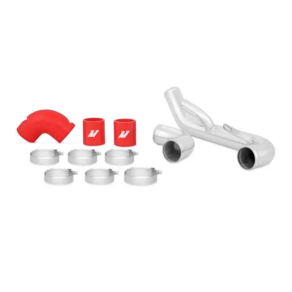 Intercooler Pipe Kit, Red, Lower, fits Mitsubishi Lancer Evolution X 2008-2015