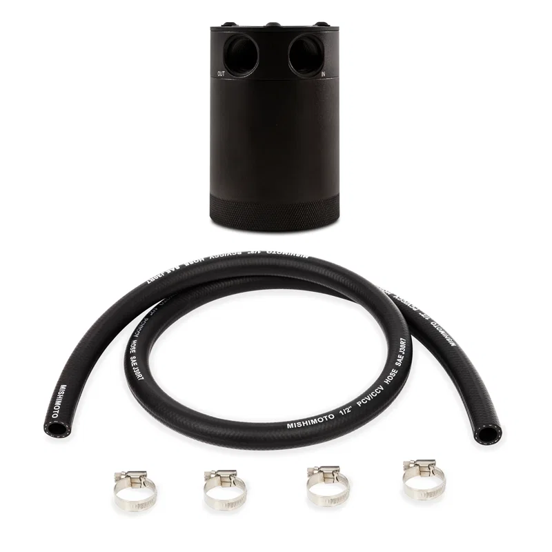 Compact Baffled Oil Catch Can, 2-Port