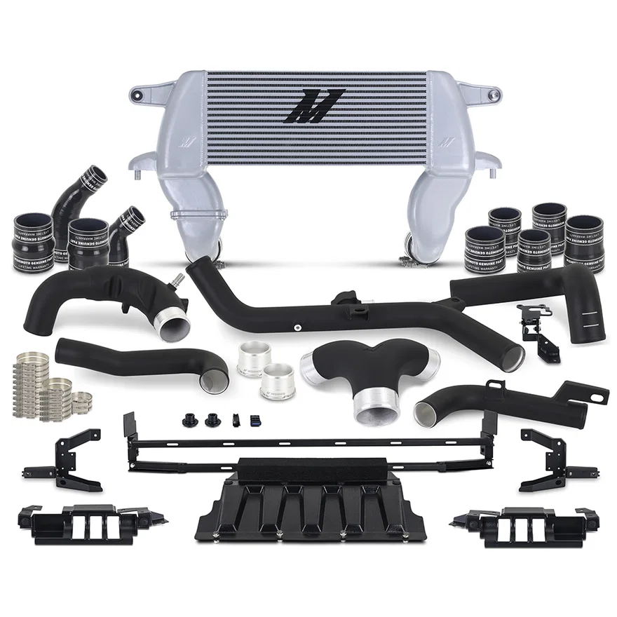 Intercooler Kit, Silver/Black, High-Mount, fits Ford Bronco 2.7L 2021+