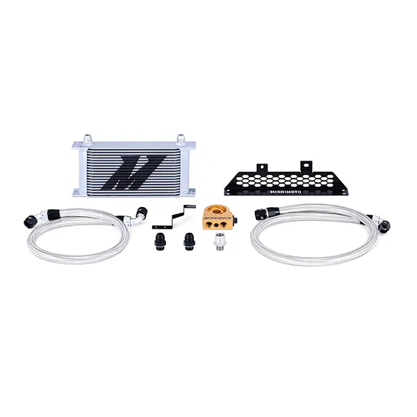 Oil Cooler Kit, Silver, Thermostatic, fits Ford Focus ST 2013-2018