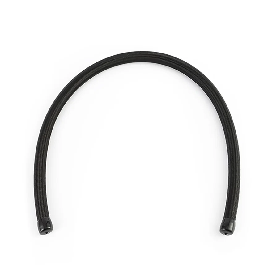 6AN Braided Line, Black Nylon, 3 ft