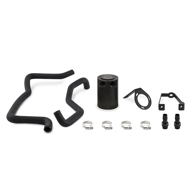 Baffled Oil Catch Can, Black, PCV Side, fits Dodge Charger 5.7L 2015-2023