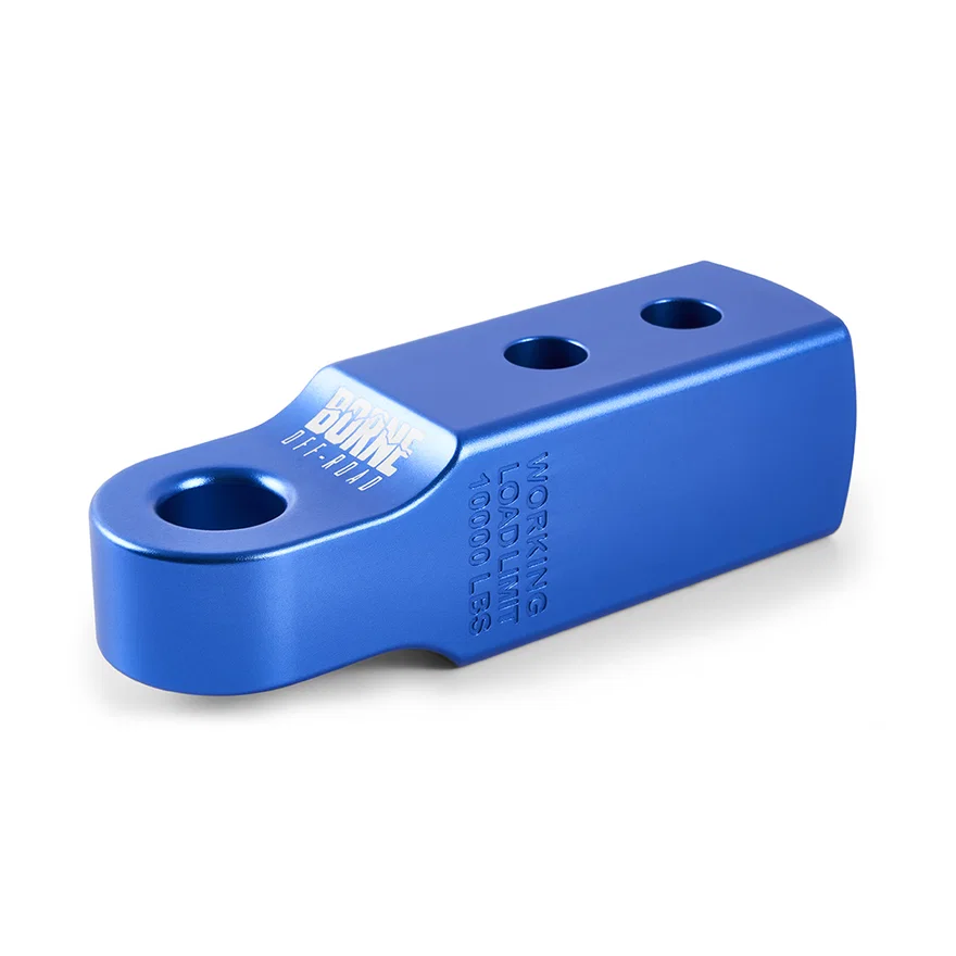 Borne Off-Road BNHR-2-BL 2 in Hitch Receiver Shackle Mount, Blue