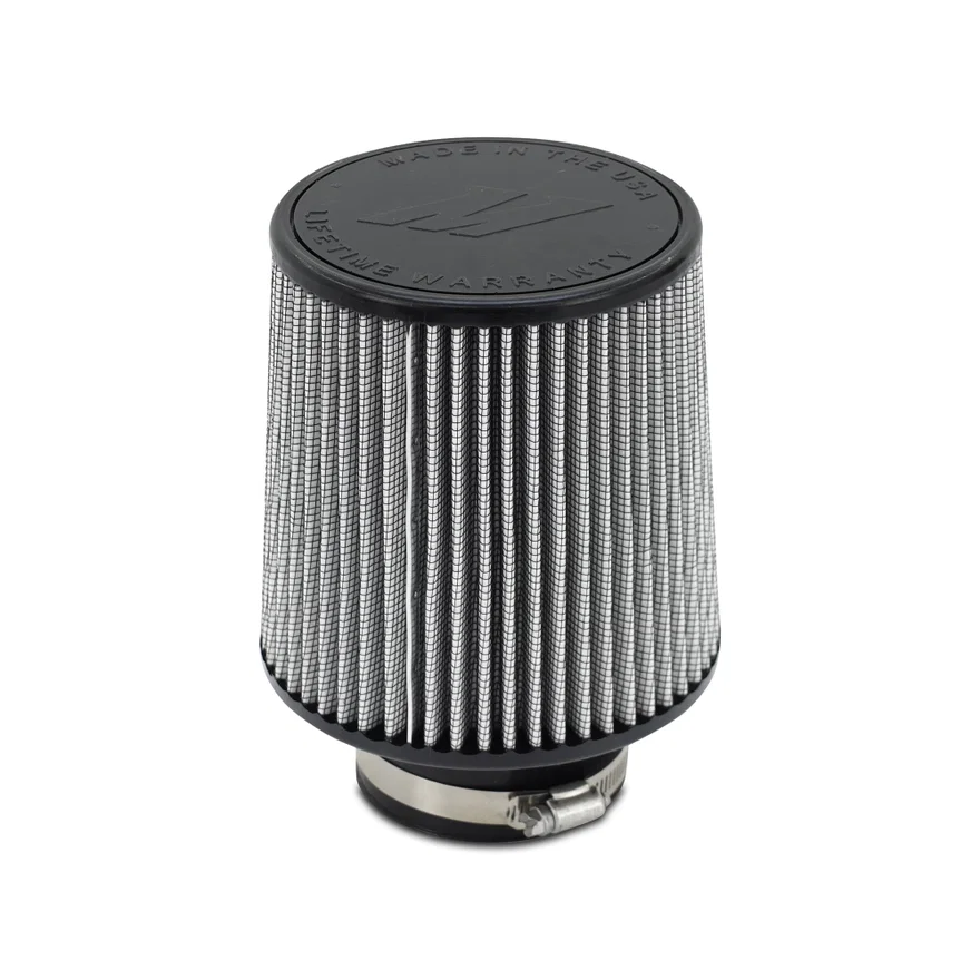 Performance Air Filter, 3.00in Inlet, 6in Filter Length, Dry Washable