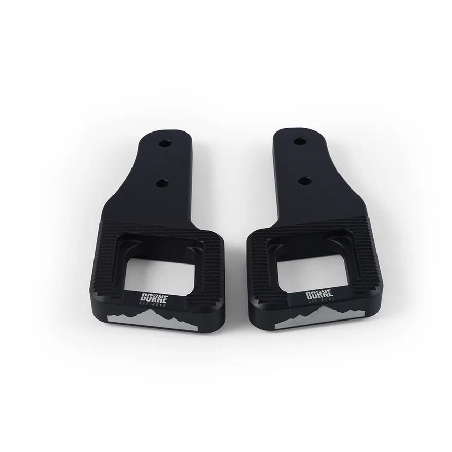 Front Lower Borne Off-Road BNTH-F150-17BK Billet Tow Hooks, Black, fits Ford F-150 Raptor 2017+