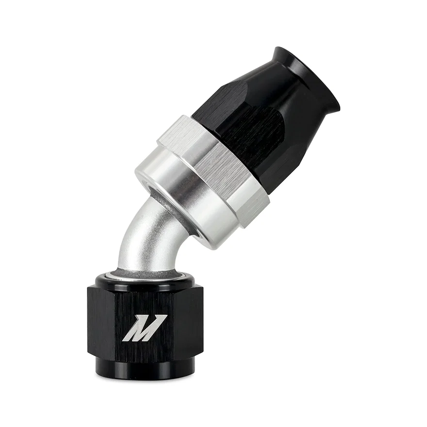 MMFT-08P-45 -8AN Braided Line Fitting, PTFE, 45 Degree