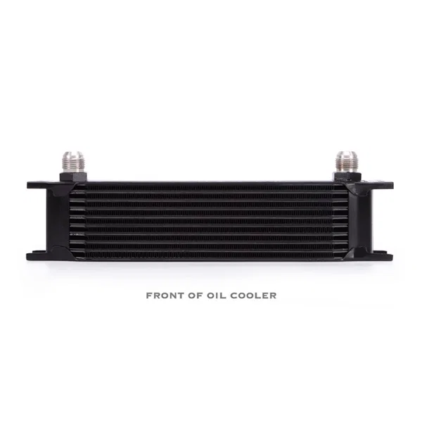Universal Oil Cooler, 10-Row, Black