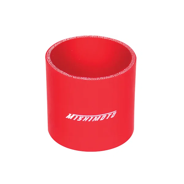 Straight Coupler, Red, Silicone, 2.50in