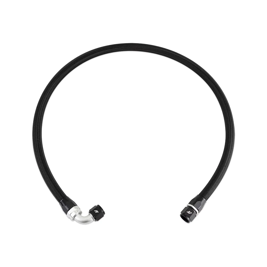 10AN Braided Line, Black Nylon, 3 ft, w/ -10AN Fittings