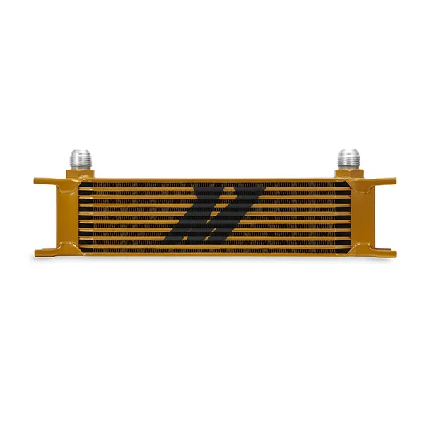 Universal Oil Cooler, 10-Row, Gold