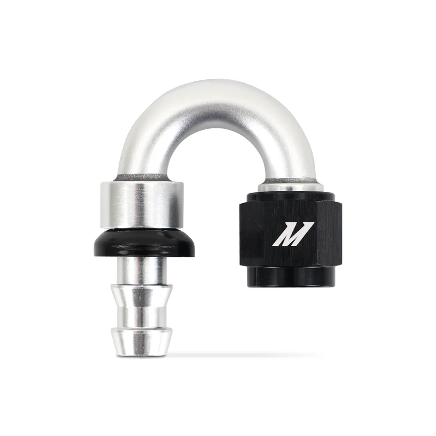 Push-Lock Fitting, -6AN, 180-Degree
