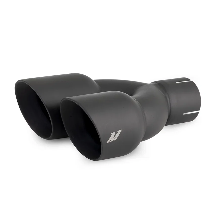 MMEXH-TIP-FSTBK Exhaust Tip, Black, Dual Offset, 2.50in Inlet, 3.00in Outlet