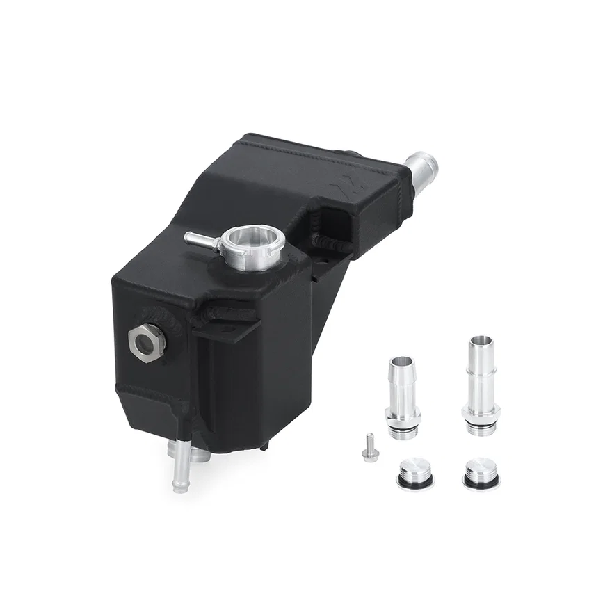Aluminum Secondary Degas Tank, Black, fits Ford 6.7L Powerstroke 2011+