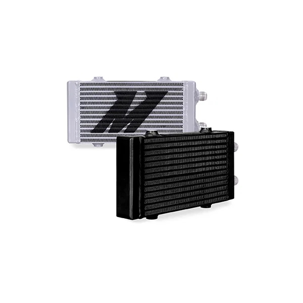 MMOC-DP-SSL Universal Oil Cooler, Dual Pass Bar and Plate, Silver, Small