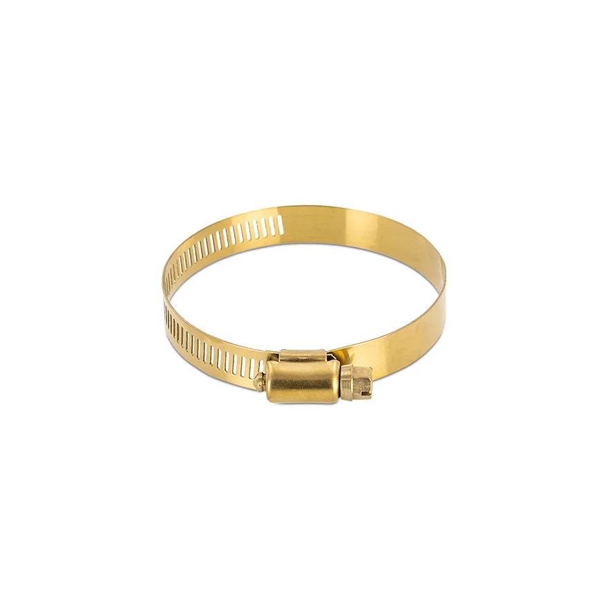 MMCLAMP-WG-95HTG Worm Gear Clamp, High-Torque, Gold, 2.83in-3.74in (72mm-95mm), Pack of 2