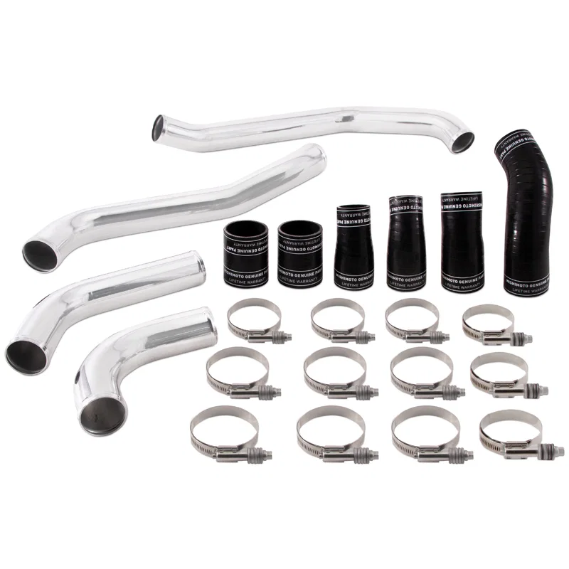 Intercooler Pipe Kit, Polished, Hot-side, fits Ford F-150 3.5L EcoBoost 2017-2020