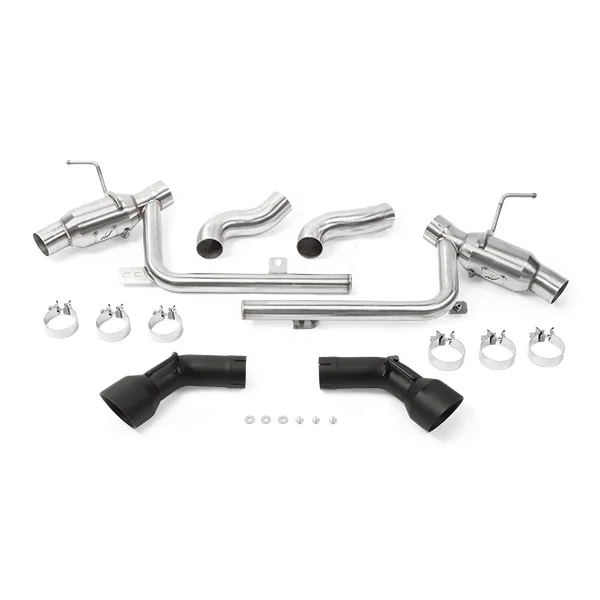 Dual Tip Pro Axle-Back Exhaust, Black, fits Chevrolet Camaro SS 2016-2024