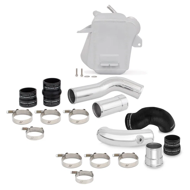 Air-to-Water Intercooler Kit, Silver/Polished, fits Ford 6.7L Powerstroke 2011+