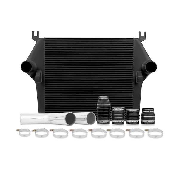 Intercooler Kit, Black/Polished, fits Dodge 5.9L Cummins 2003-2007
