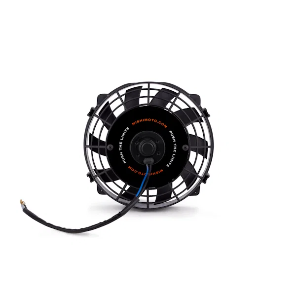 Electric Fan, Slim, Curved Blade, Black, 8 in