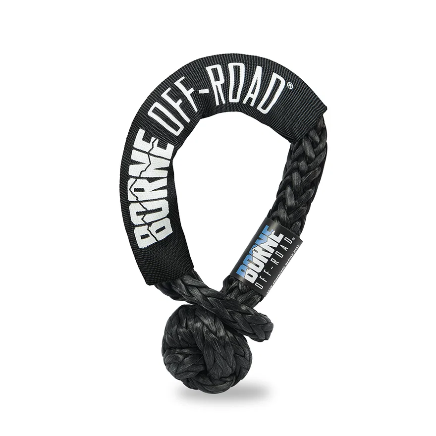 Borne Off-Road BNSS-12-BK Soft Shackle, Black, 1/2 in