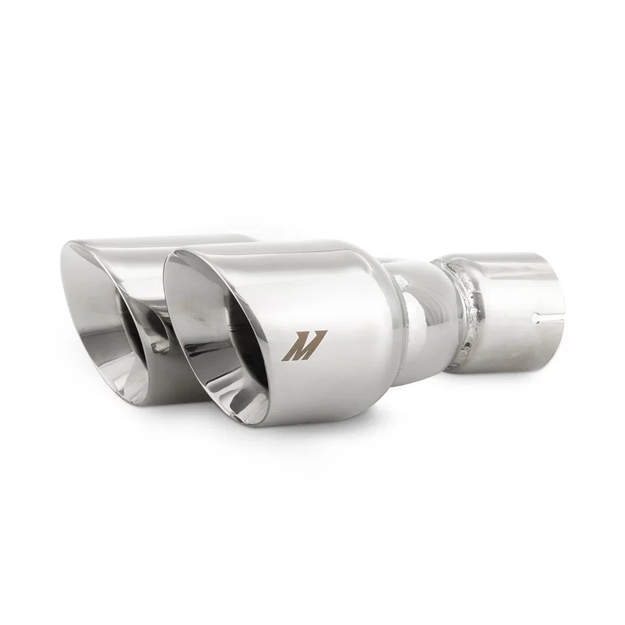 MMEXH-TIP-FSTP Exhaust Tip, Polished, Dual Offset, 2.50in Inlet, 3.00in Outlet
