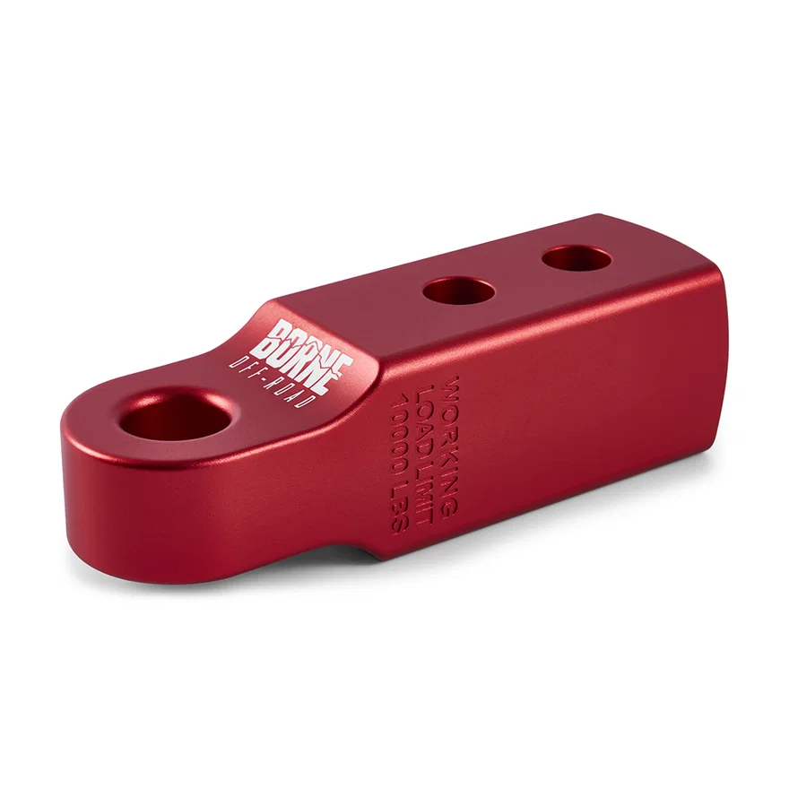 Borne Off-Road BNHR-2-RD 2 in Hitch Receiver Shackle Mount, Red