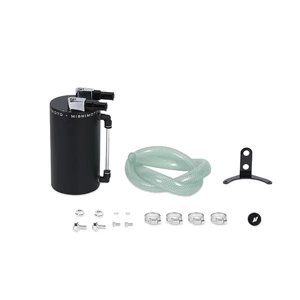 MMOCC-LAWBK Oil Catch Can, Black, Aluminum, Large