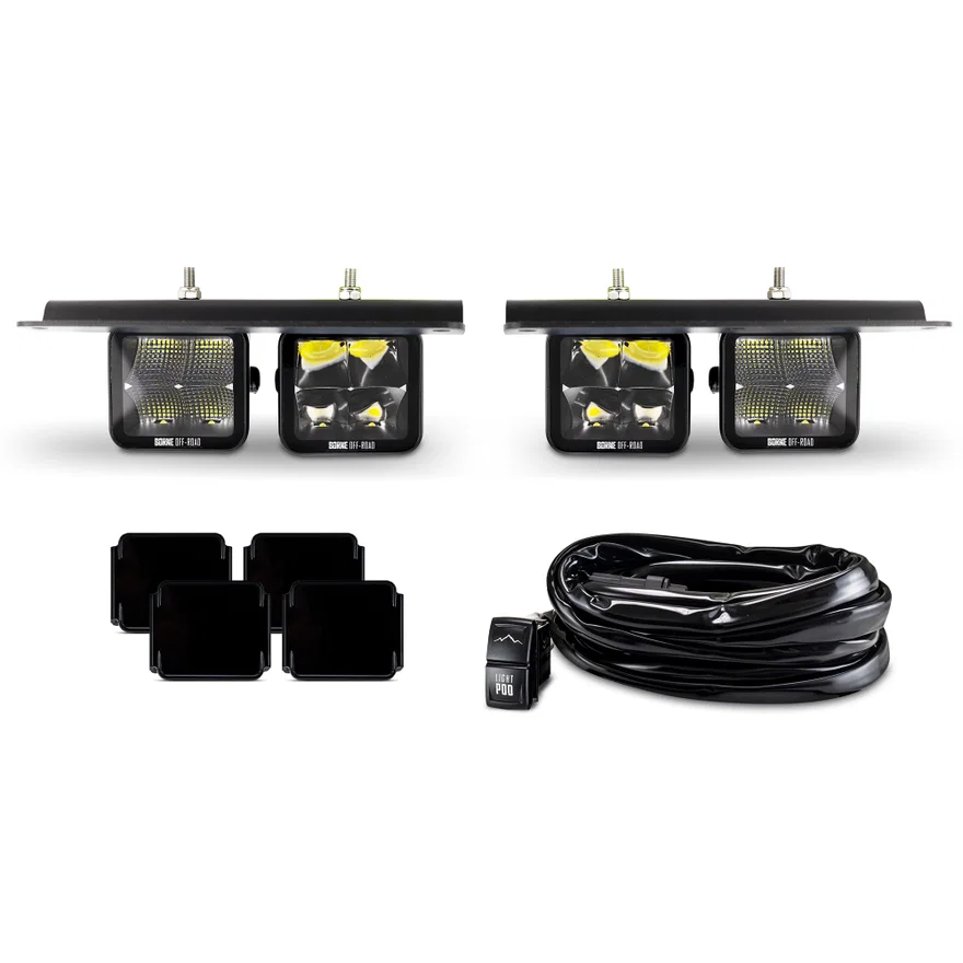 Bumper Fog Lights, fits Ford Bronco 2021+ w/Modular Bumper