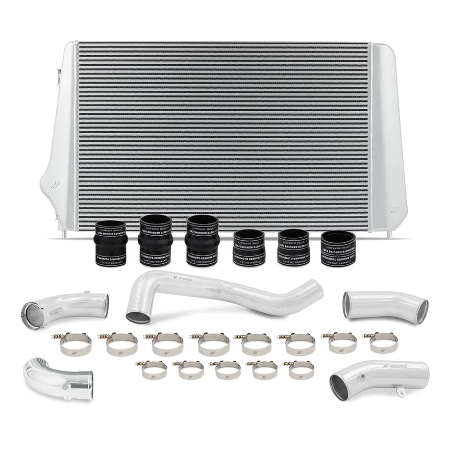 Intercooler Kit, Silver/Polished, fits Chevrolet/GMC 6.6L Duramax L5P 2017-2019