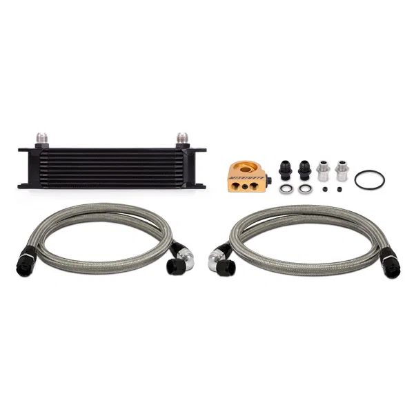 MMOC-UTBK Universal Oil Cooler, 10-Row, Black, Thermostatic, Kit