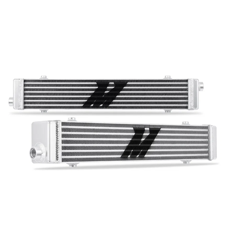 Universal Oil Cooler, Tube and Fin Crossflow, Silver