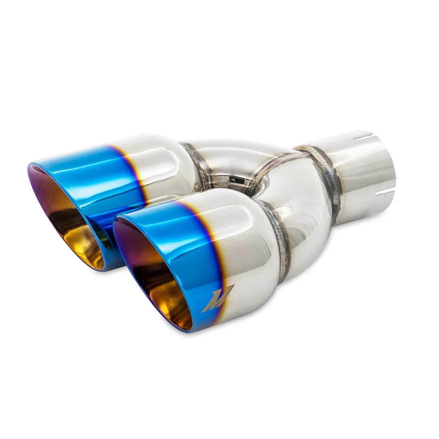 MMEXH-TIP-FSTBT Exhaust Tip, Burnt, Dual Offset, 2.50in Inlet, 3.00in Outlet