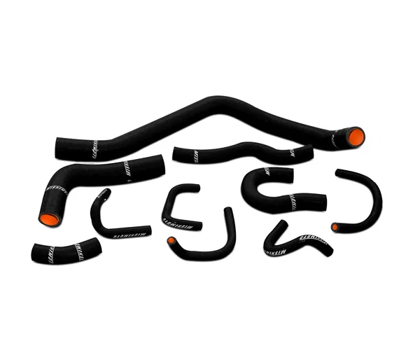 Silicone Radiator Hose Kit, Black, fits Honda Civic 1988-1991
