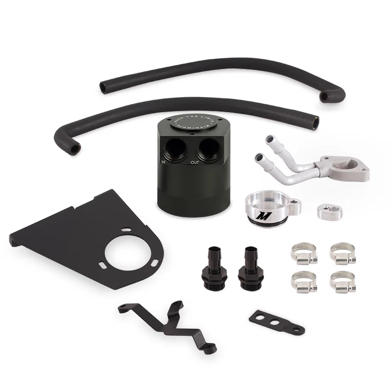 Ford 6.7L Powerstroke Baffled Oil Catch Can Kit, 2017-2022