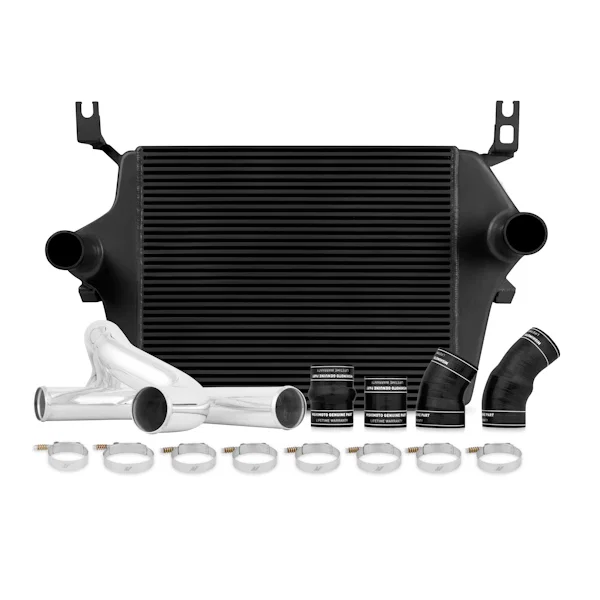 Intercooler Kit, Black/Polished, fits Ford 6.0L Powerstroke 2003-2007