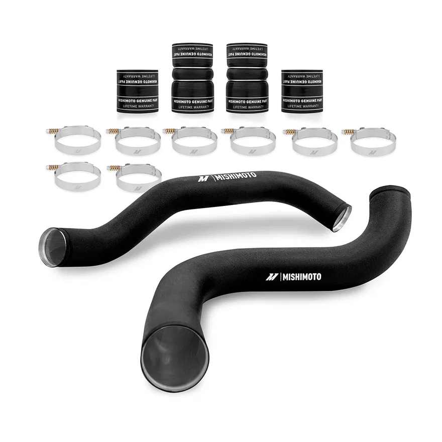Intercooler Pipe Kit, Black, fits Ford 7.3L Powerstroke 1999-2003