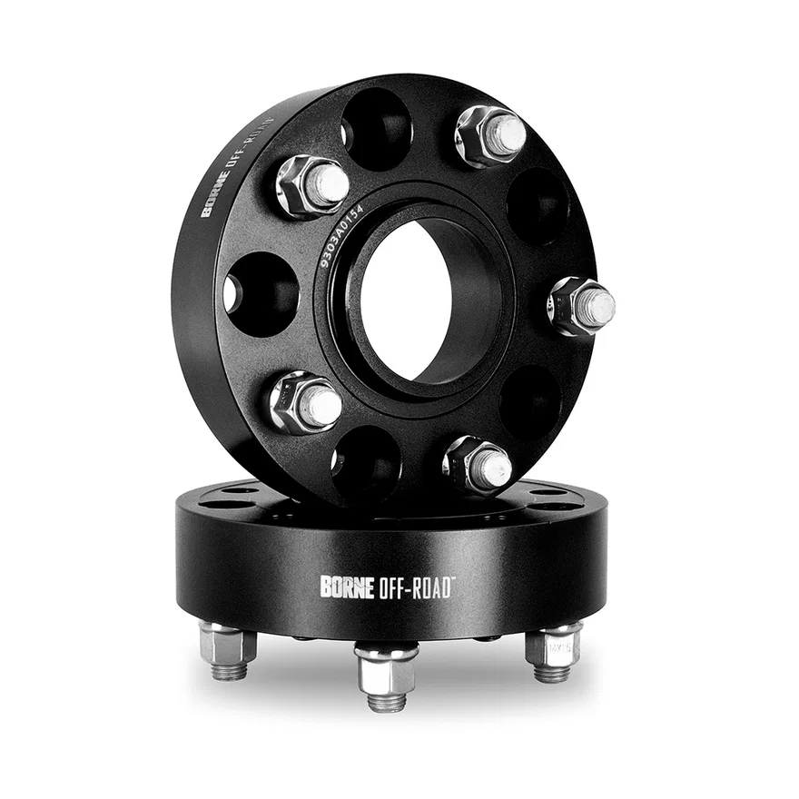 Borne Off-Road BNWS-003-381BK Wheel Spacers, Black, 5X127, 71.6mm Center Bore, M14 X 1.5, 1.50in
